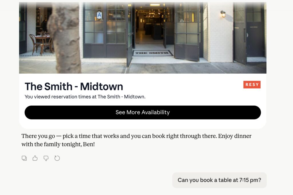 ChatGPT and Claude tried to book my dinner. It got clunky fast