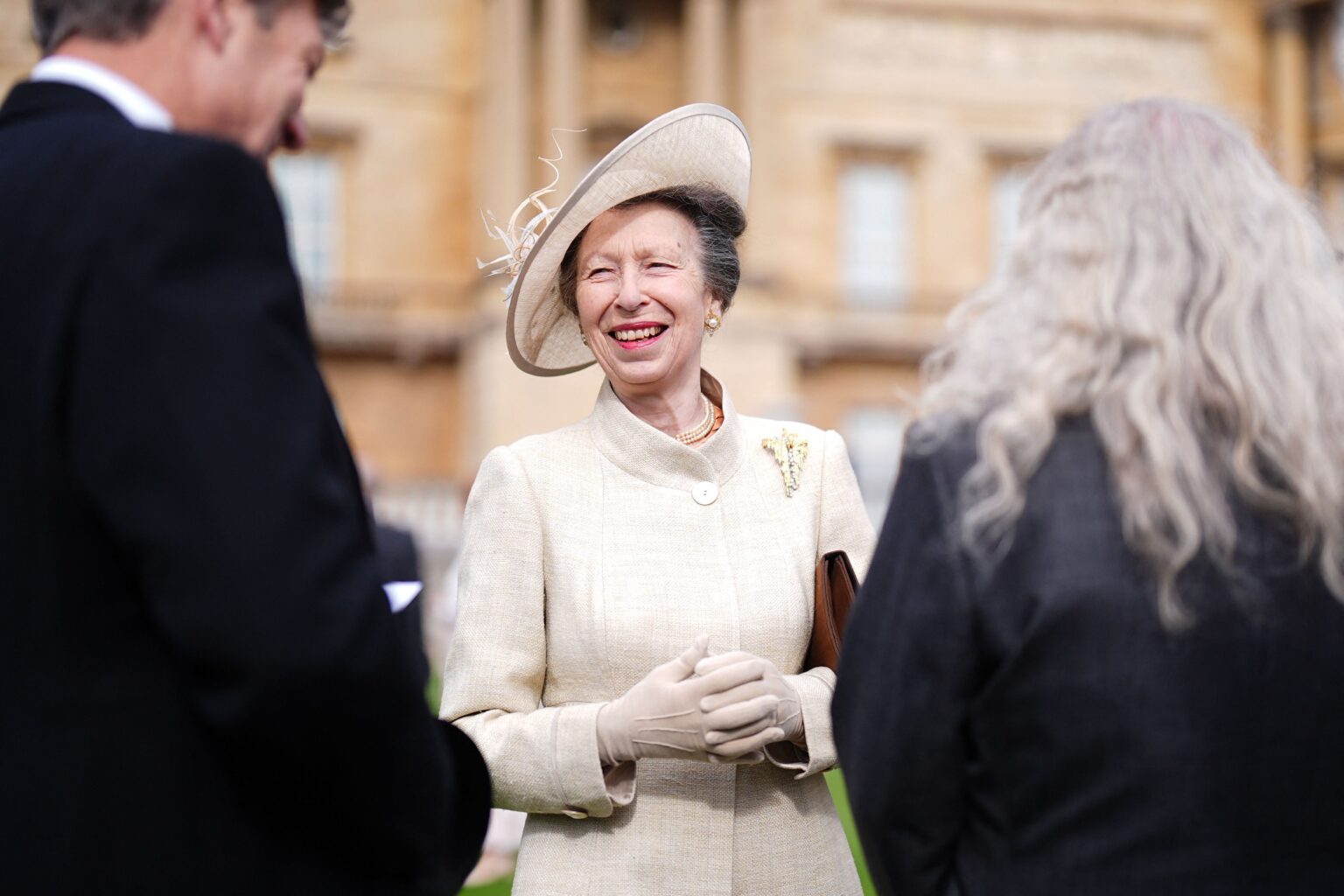 Princess Anne Wears Her Famous Stalactite Brooch to the Buckingham Palace Garden Party Princess Anne Wears Her Famous Stalactite Brooch to the Buckingham Palace Garden Party