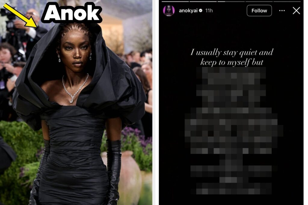Anok Yai Had A Strong Response To Speculation That She Peed On Herself At The Met Gala
