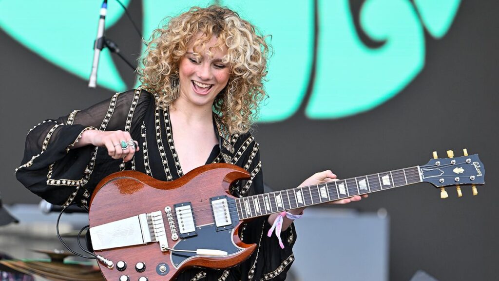 “If I could make it sound like a Floyd Rose, without it looking like one, I’d do that”: Grace Bowers specs out her dream SG – is this what a potential signature Gibson could look like? “If I could make it sound like a Floyd Rose, without it looking like one, I’d do that”: Grace Bowers specs out her dream SG – is this what a potential signature Gibson could look like?