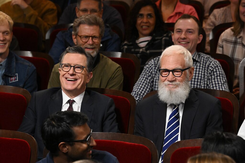 David Letterman Sends Stephen Colbert Off ‘The Late Show’ in Style — By Destroying CBS Property