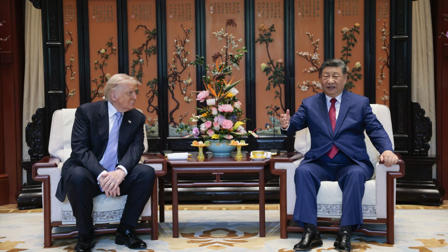 Trump leaves China after talks dominated by trade, oil and Taiwan
