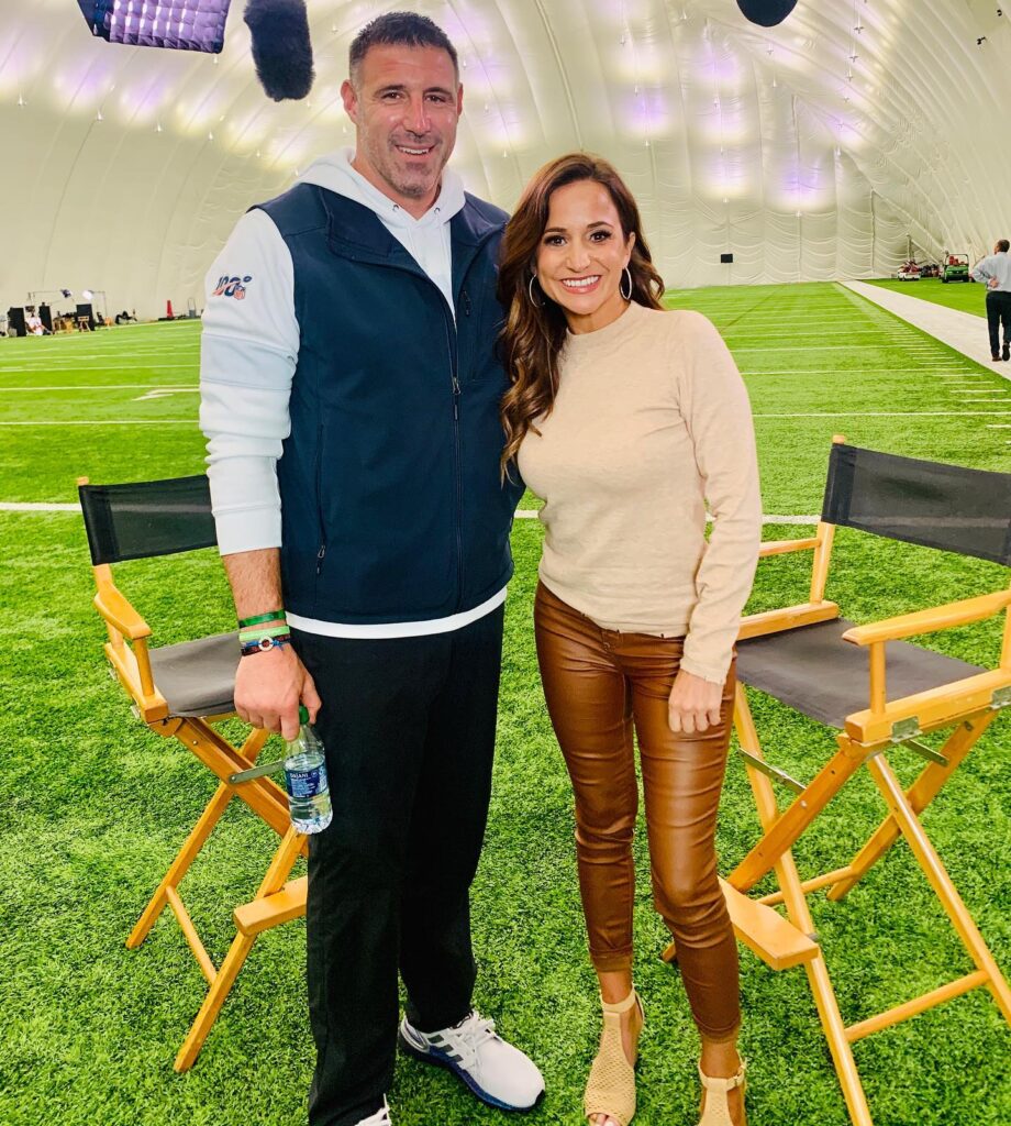 Dianna Russini looked ‘carefree’ at  NYC dinner with hubby amid scandal with Patriots coach Mike Vrabel: report