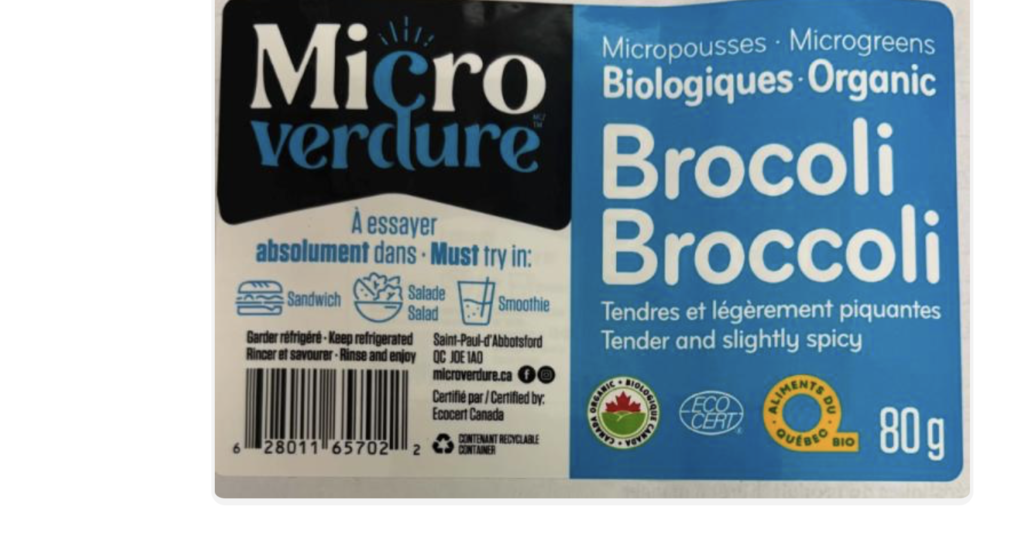 Microgreens being recalled in Canada because of E. coli Microgreens being recalled in Canada because of E. coli