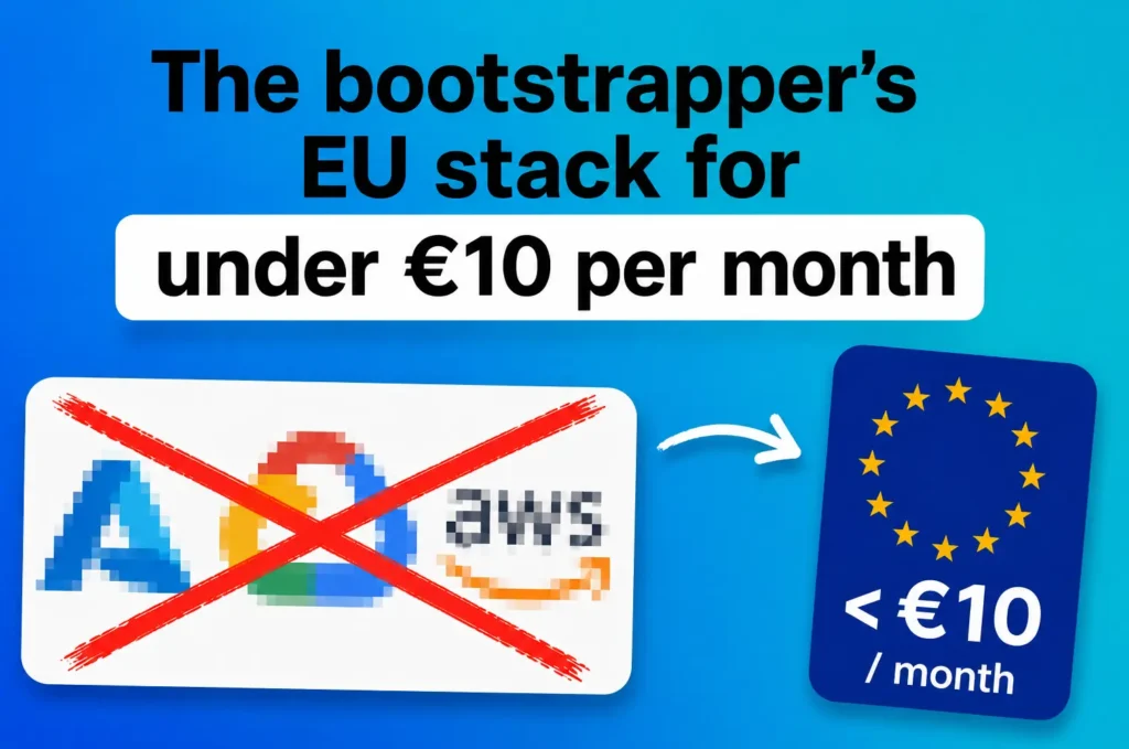 The bootstrapper’s EU stack for under €10 per month