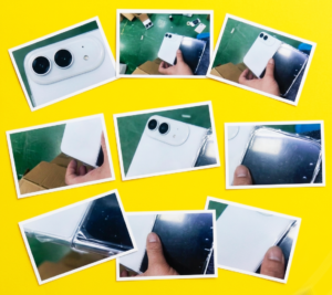 Replica of the white iPhone Ultra leaks, revealing curvy design, dual-cameras
