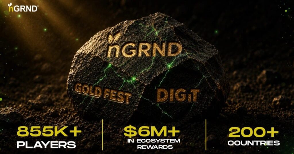 nGRND Gold Protocol Games Hits 855K Participants, Accumulating $6M in Rewards Ahead of Token Launch nGRND Gold Protocol Games Hits 855K Participants, Accumulating $6M in Rewards Ahead of Token Launch