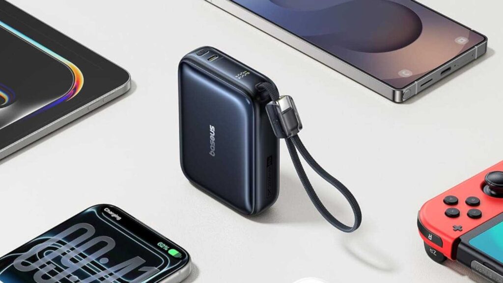 This pocket 45W power bank with built-in USB-C cable is now only $30