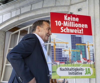 Swiss voters projected to reject 10M population cap in referendum Swiss voters projected to reject 10M population cap in referendum