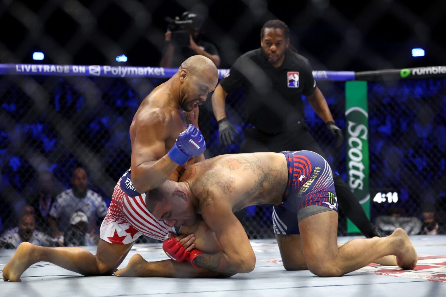 Ciryl Gane called out for illegal fouls which led to knockout over Alex Pereira at UFC Freedom 250