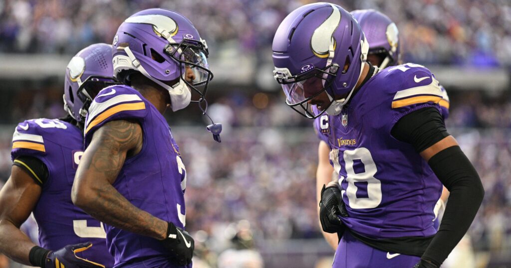 Justin Jefferson and Jordan Addison Get Curiously Low WR Duo Ranking