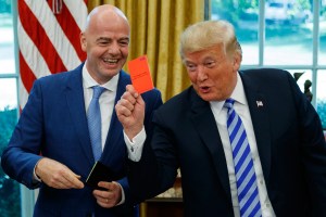 ‘All I did was ask for a review’: Trump denies demanding FIFA for a review of Folarin Balogun’s World Cup red card ‘All I did was ask for a review’: Trump denies demanding FIFA for a review of Folarin Balogun’s World Cup red card