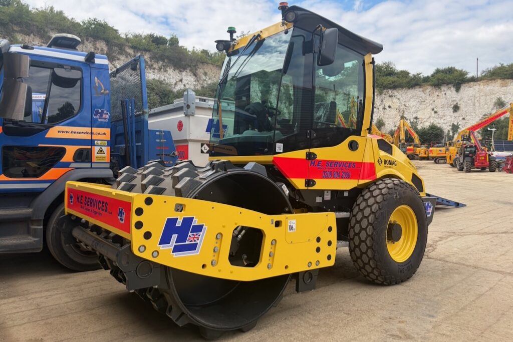 H. E. Services adds Bomag rollers H. E. Services adds Bomag rollers