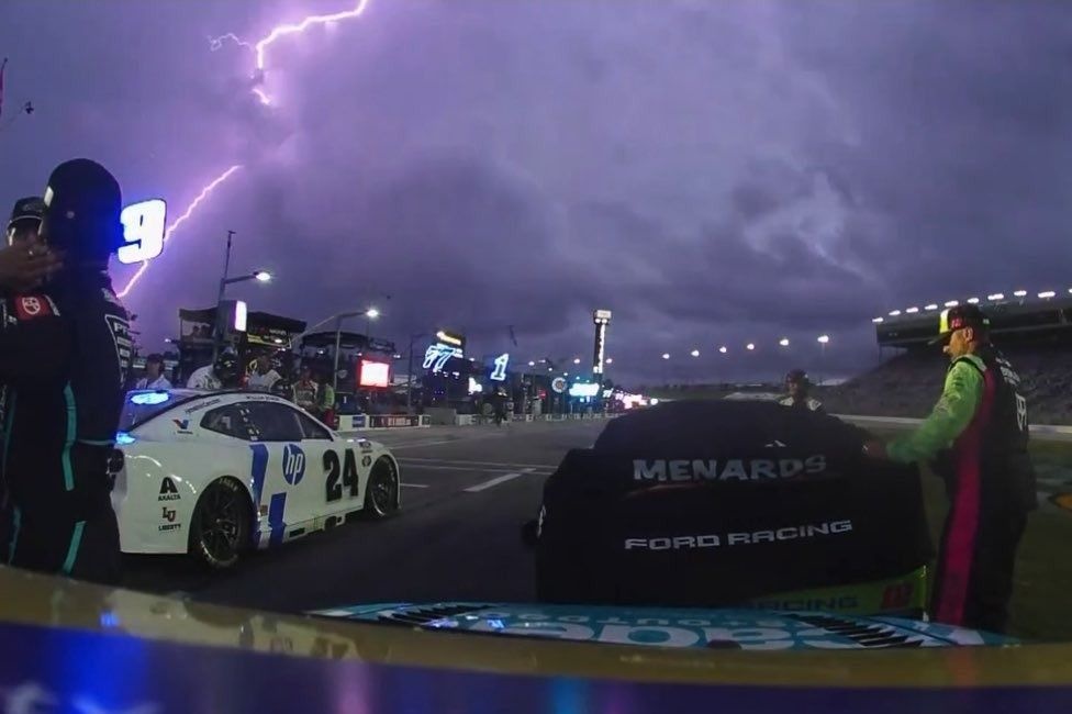 Lightning and rain stops NASCAR Cup Atlanta race just before halfway Lightning and rain stops NASCAR Cup Atlanta race just before halfway