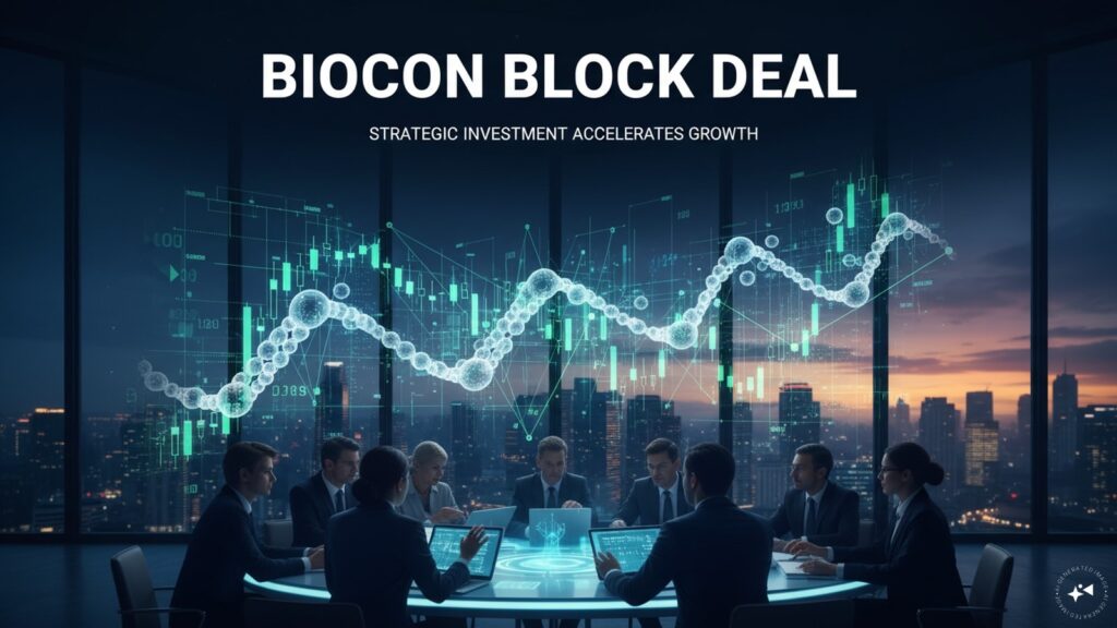 Biocon shares jump 7% after equity worth ₹3,680 crore changes hands in block window deal Biocon shares jump 7% after equity worth ₹3,680 crore changes hands in block window deal