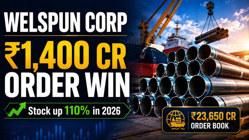 Welspun Corp shares extend 2026 gains to 110% after another ₹1,400 crore order win Welspun Corp shares extend 2026 gains to 110% after another ₹1,400 crore order win