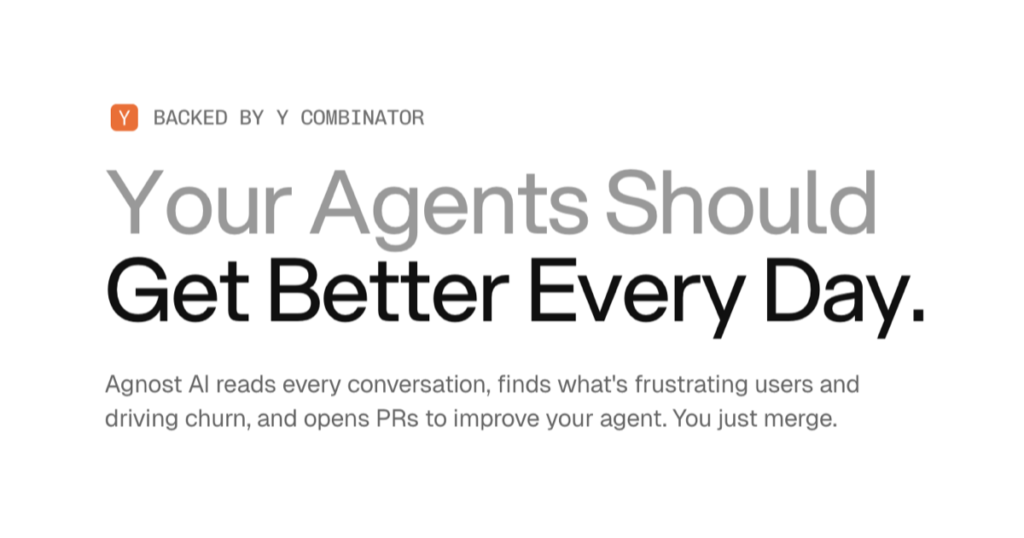 Launch HN: Agnost AI (YC S26) – Extract user feedback from agent conversations Launch HN: Agnost AI (YC S26) – Extract user feedback from agent conversations