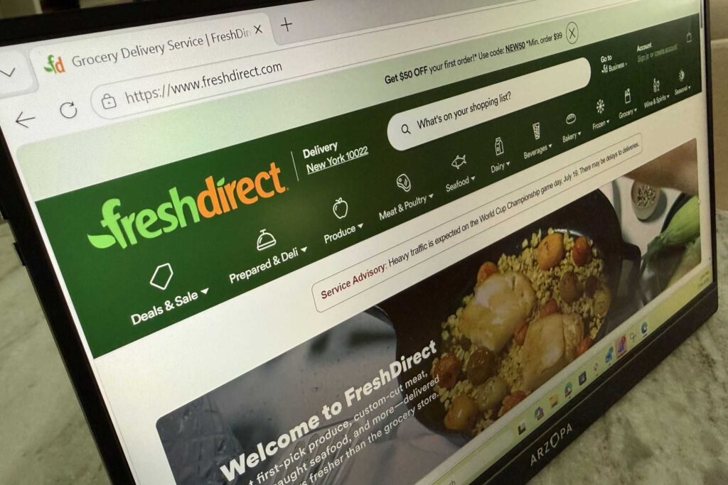 Claude did my FreshDirect shopping, with help from 1Password
