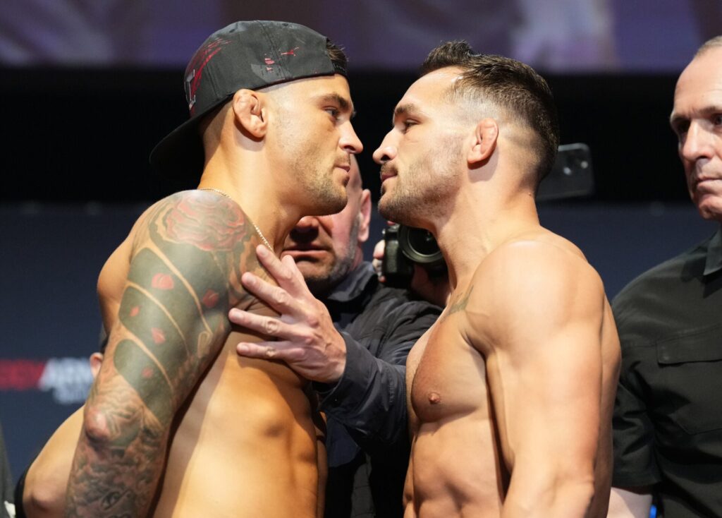 Dustin Poirier: Michael Chandler, what are you doing? Dustin Poirier: Michael Chandler, what are you doing?