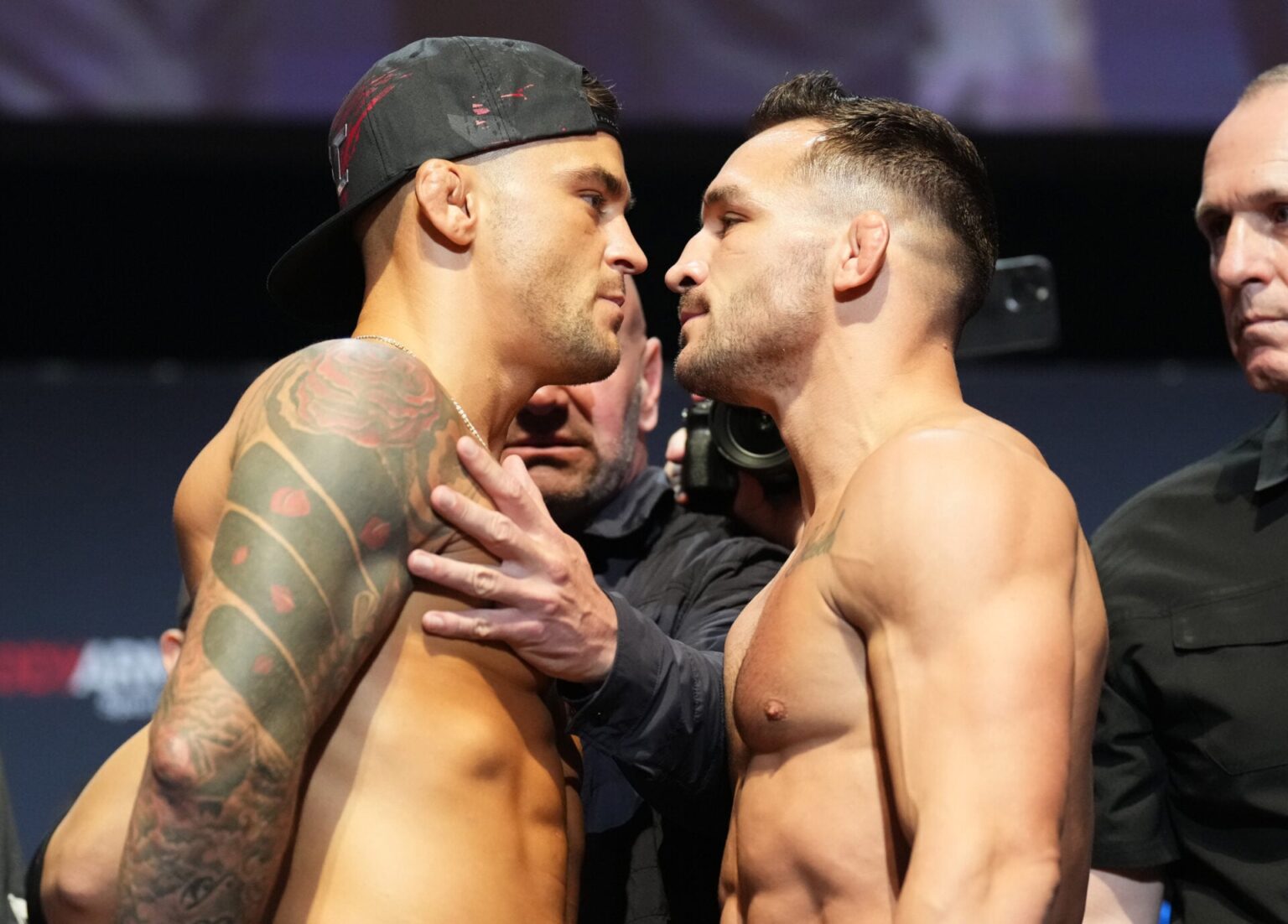 Dustin Poirier: Michael Chandler, what are you doing? Dustin Poirier: Michael Chandler, what are you doing?