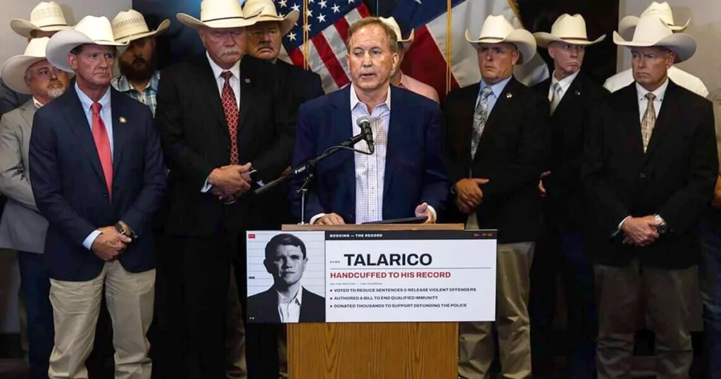 Pressed for answers on scandals, Texas’ Ken Paxton abandons press conference