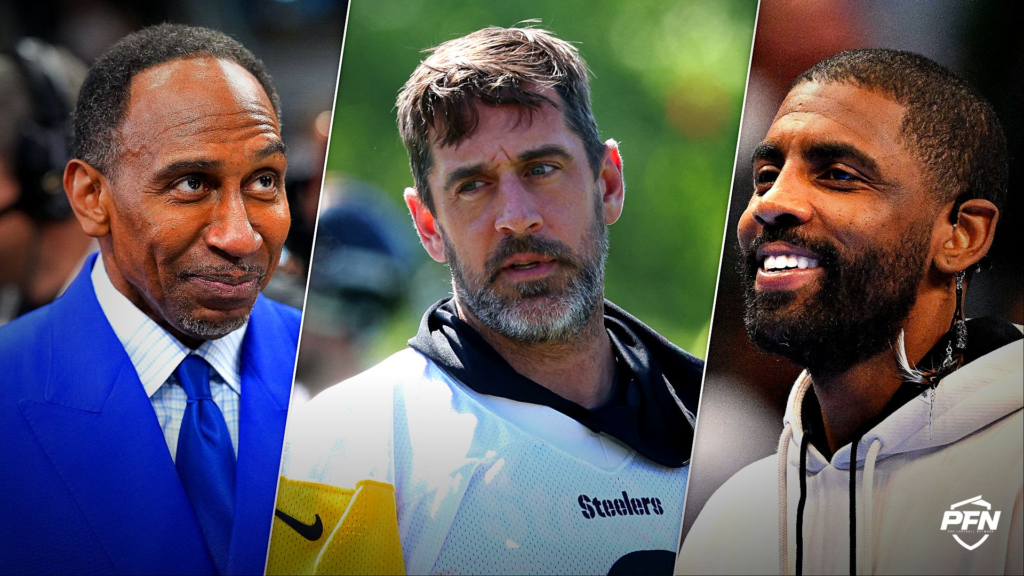 ‘You Are Not a Coward’ — Aaron Rodgers Shouts Out ESPN’s Stephen A Smith for Being ‘Man Enough’ to Apologize to Kyrie Irving ‘You Are Not a Coward’ — Aaron Rodgers Shouts Out ESPN’s Stephen A Smith for Being ‘Man Enough’ to Apologize to Kyrie Irving