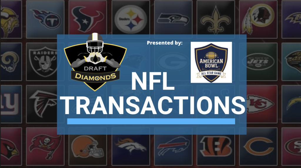 NFL Transactions for August 10th, 2026 | Presented by The American Bowl NFL Transactions for August 10th, 2026 | Presented by The American Bowl