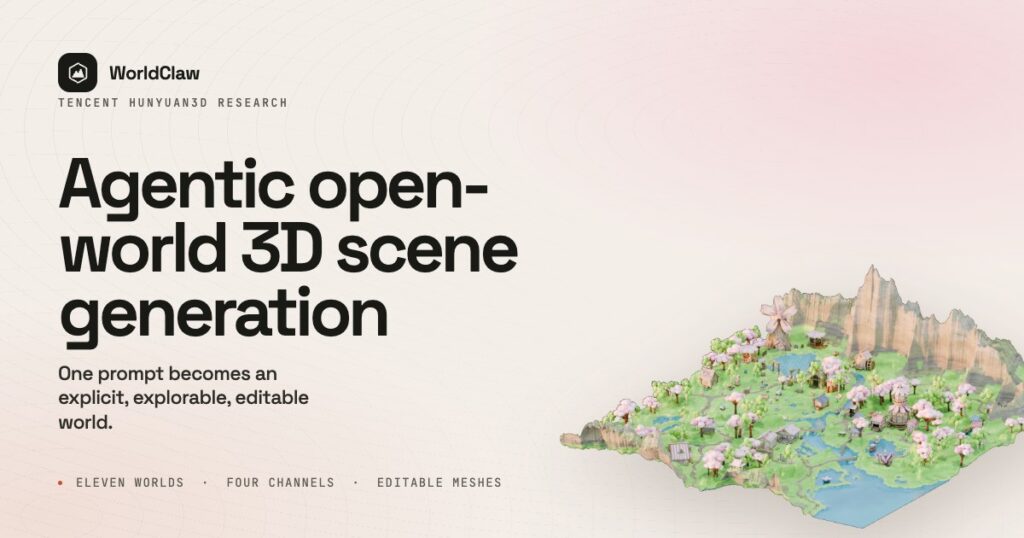 WorldClaw Agentic 3D open-world generation at scale