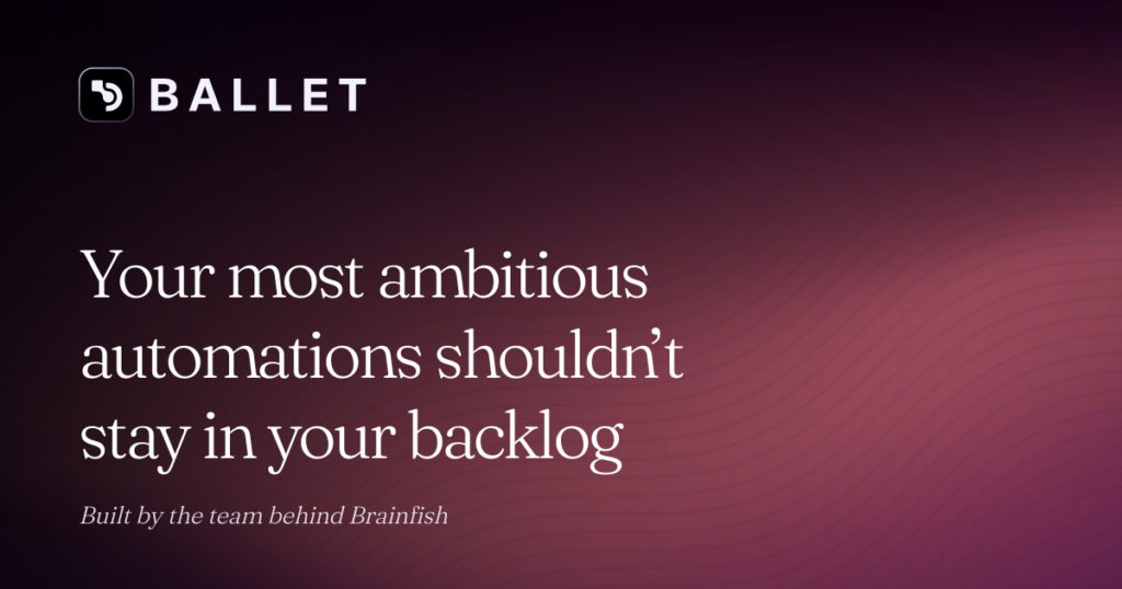 Show HN: Ballet – Workflow automation that writes integrations against any API Show HN: Ballet – Workflow automation that writes integrations against any API
