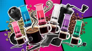 Colourful AeroPress coffee makers are going cheap right now — with up to 20% off every shade from cheery pink to moody blue