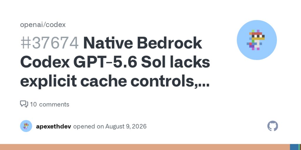 Codex on AWS bedrock bug causing 10x charges