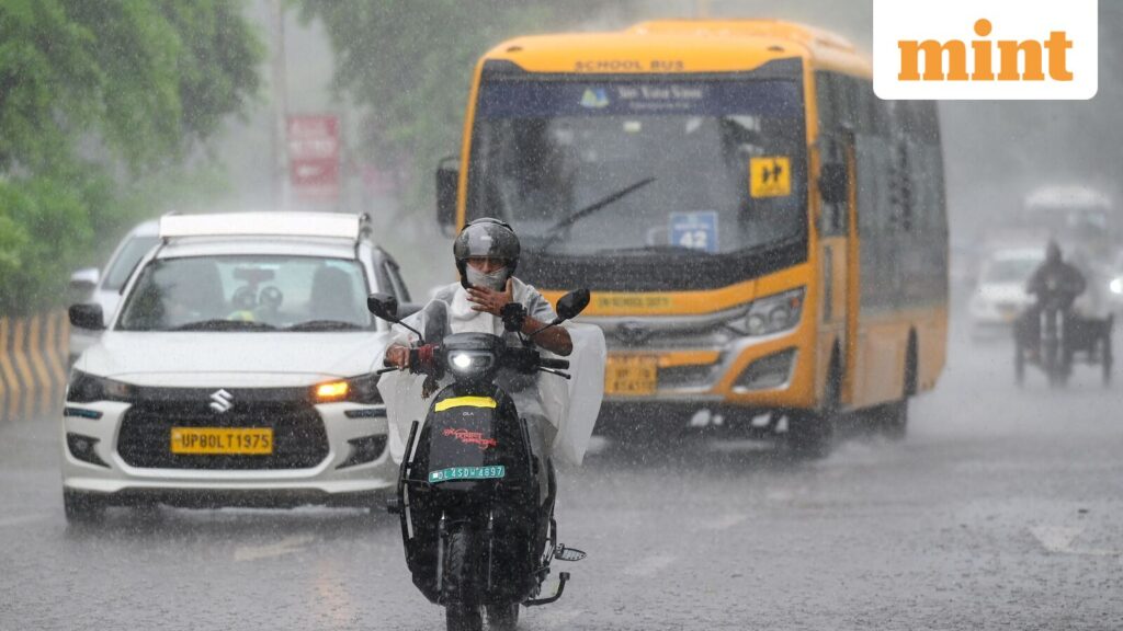 Delhi weather today: Rains lash parts of city, bringing relief from heat and humidity; IMD issues alert