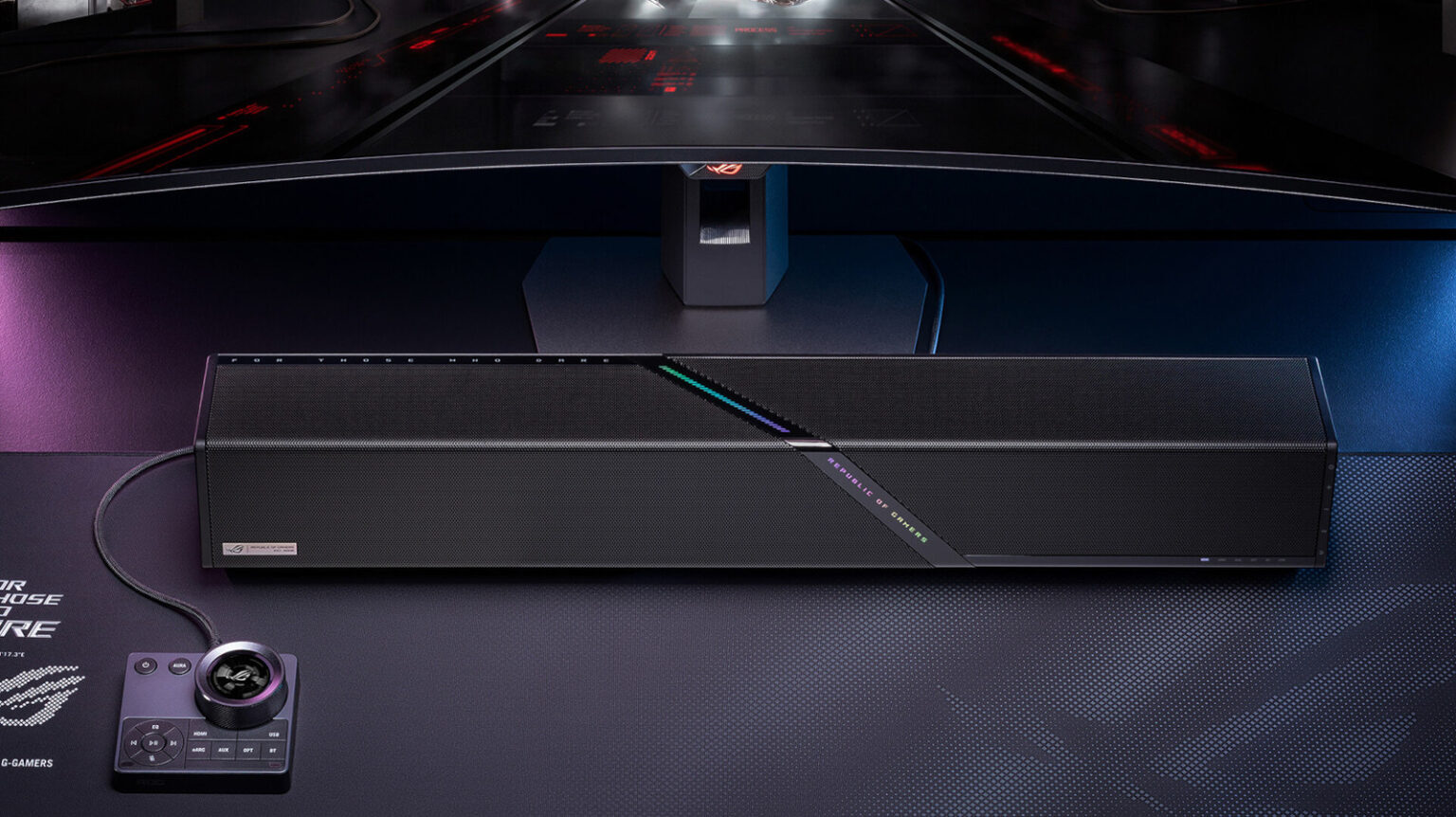 ASUS’ first gaming soundbar is now available in the US for $600