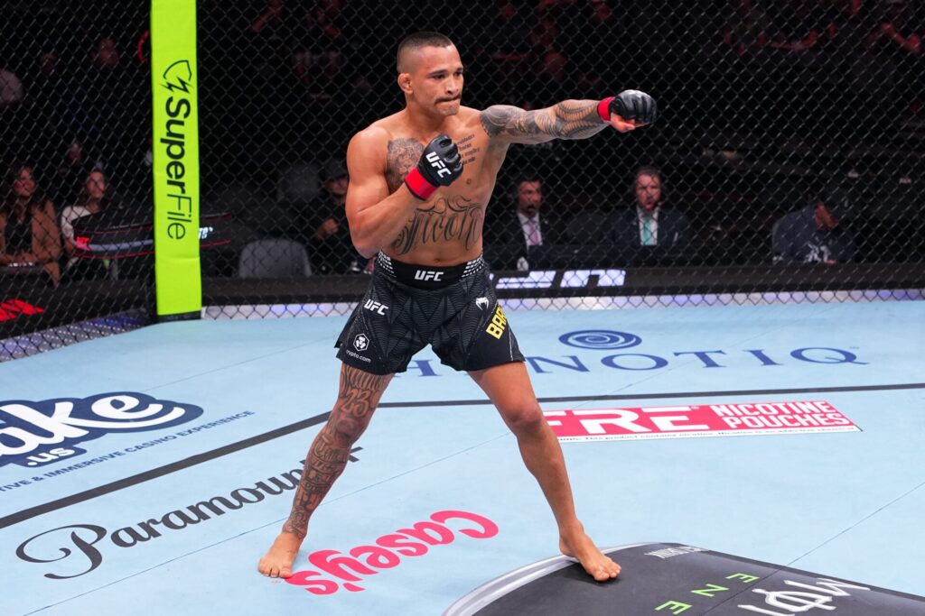 UFC Sacramento star jumped three weight classes in one night before landing stunning first round KO UFC Sacramento star jumped three weight classes in one night before landing stunning first round KO