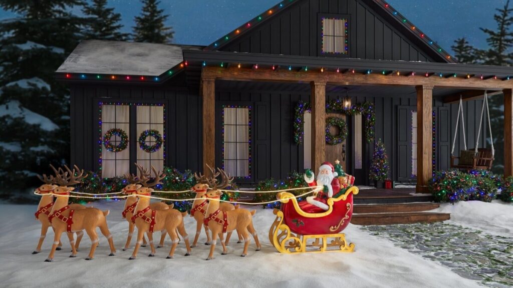 Home Depot is kicking off the holidays with a 10-foot polar bear and a Santa you control from your phone