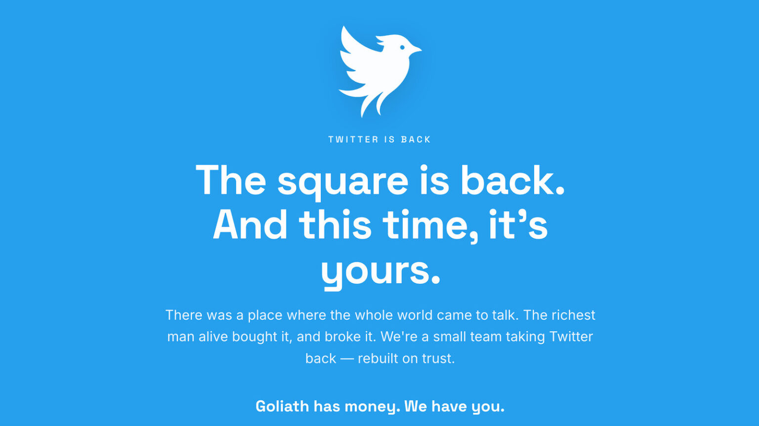 There’s a new Twitter in town, even though a judge has yet to rule on a trademark injunction There’s a new Twitter in town, even though a judge has yet to rule on a trademark injunction