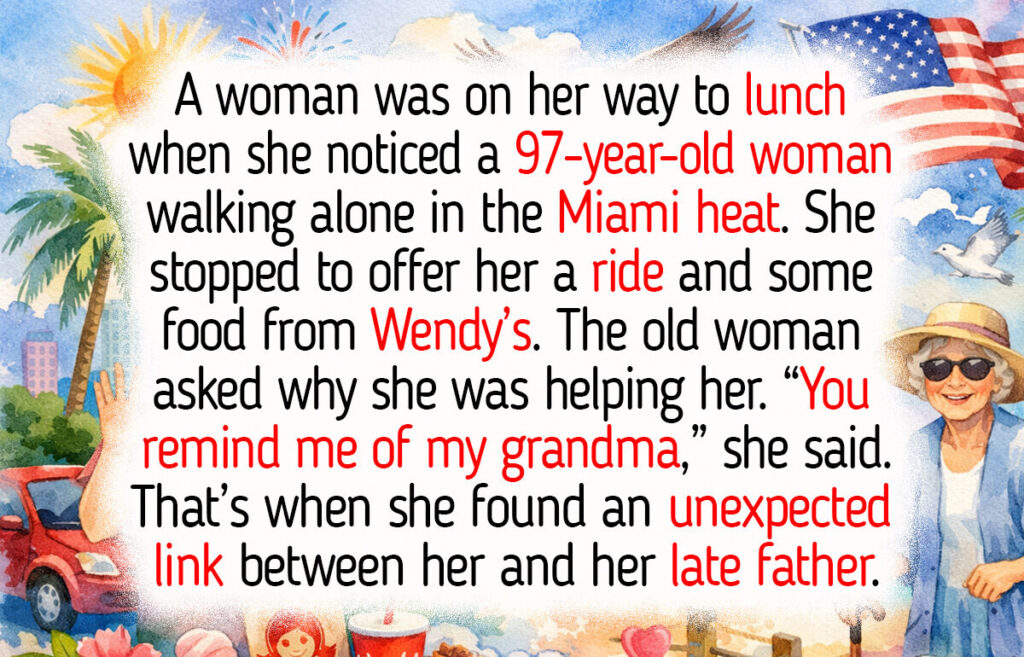 Miami Woman Offers a 97-Year-Old Stranger a Ride, Then Her Kindness Leads to an Emotional Discovery