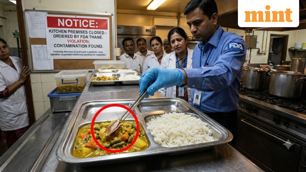 Cockroach found in patient’s meal: FDA shuts canteen at Thane govt hospital in Maharashtra Cockroach found in patient’s meal: FDA shuts canteen at Thane govt hospital in Maharashtra