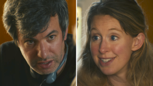 Nathan Fielder and Theranos Elizabeth Holmes have intense exchange in You Can See Everything doc trailer Nathan Fielder and Theranos Elizabeth Holmes have intense exchange in You Can See Everything doc trailer