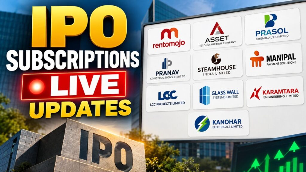 IPO Subscriptions LIVE Updates: Karamtara, LCC, ARCIL issues open for bidding today