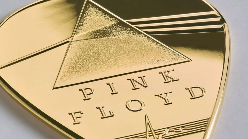 Pink Floyd has a Dark Side of the Moon guitar pick made from gold – and it’s one of the most expensive guitar picks ever made