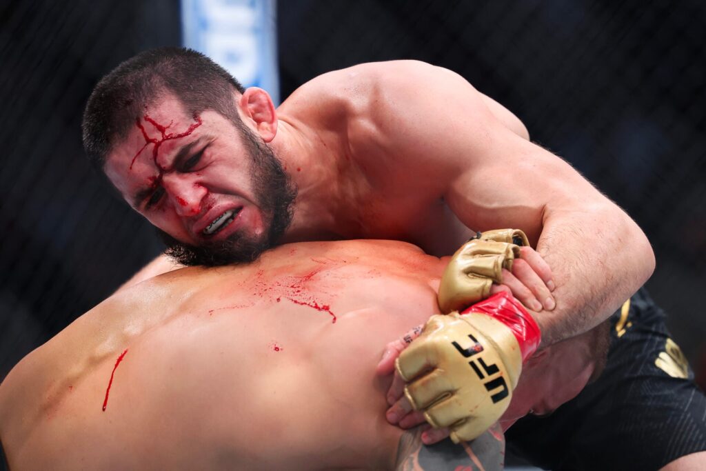 Islam Makhachev claimed he could choke out a gorilla weeks before MMA fighter’s viral ‘chimp fight’ stunt