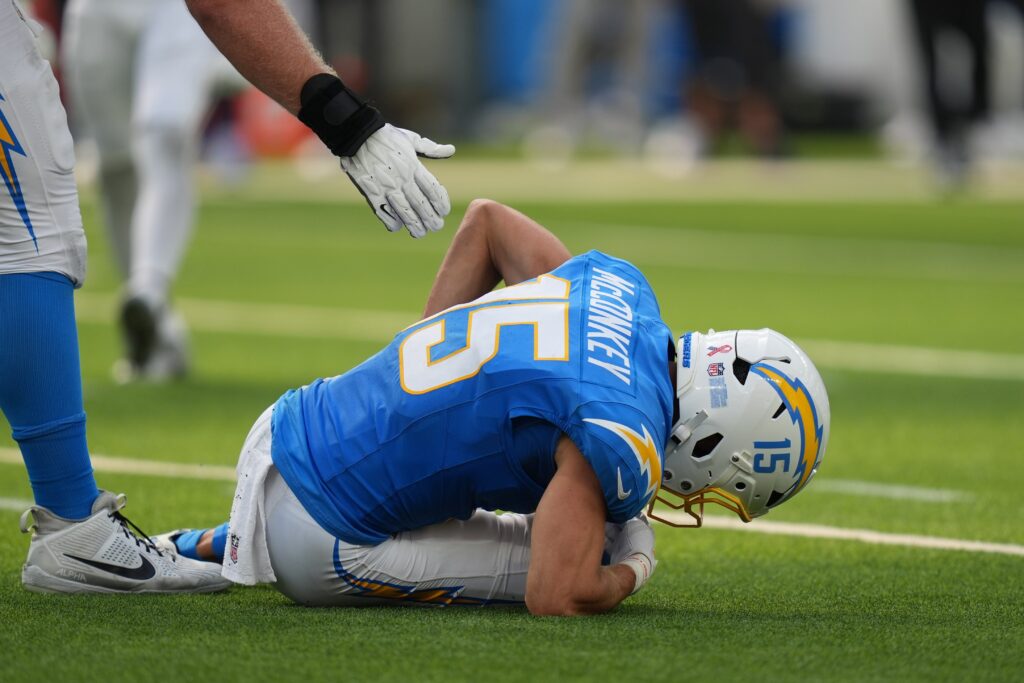 Jim Harbaugh provides shocking injury update on Ladd McConkey Jim Harbaugh provides shocking injury update on Ladd McConkey