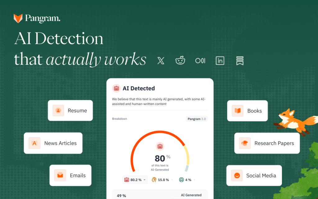 Pangram – AI detector for text and images Pangram – AI detector for text and images