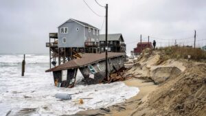 Outer Banks Homes Face Collapse as Nor’easter Worsens Erosion Outer Banks Homes Face Collapse as Nor’easter Worsens Erosion