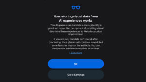 How to stop Meta training its AI models on your smart glasses’ visual data
