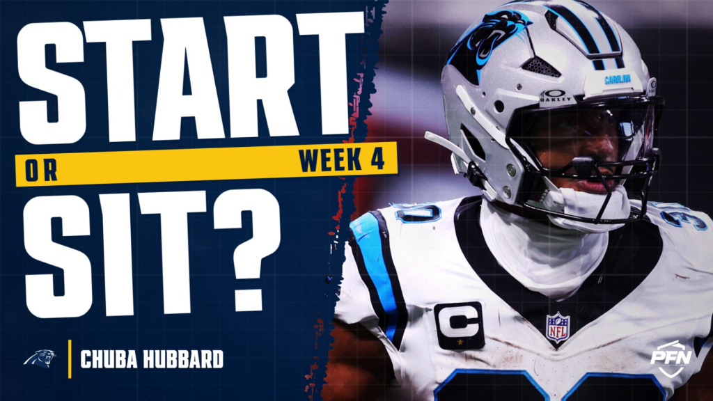 Chuba Hubbard Fantasy Week 4 Start or Sit: Four Straight Top 15 Finishes Is the Bet Chuba Hubbard Fantasy Week 4 Start or Sit: Four Straight Top 15 Finishes Is the Bet