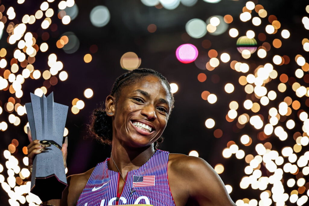 Melissa Jefferson-Wooden Finishes Historic Season With Once-in-a-Lifetime Honor Melissa Jefferson-Wooden Finishes Historic Season With Once-in-a-Lifetime Honor