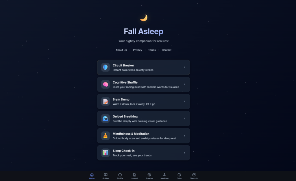 I use this free sleep tool to stop my mind from racing at night I use this free sleep tool to stop my mind from racing at night
