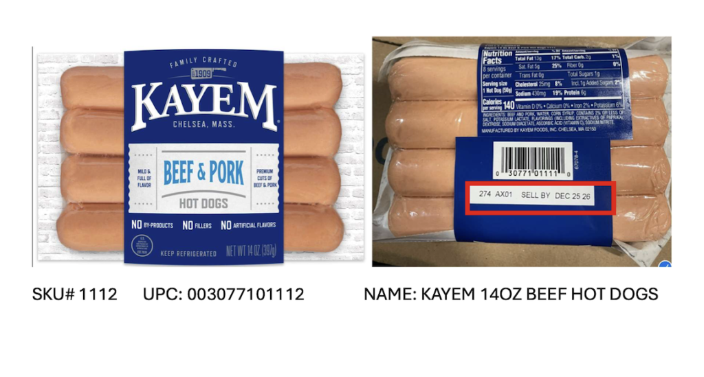 More than 1.5 million pounds of hot dogs, bacon, sausage, turkey breasts and more meat products of various brands recalled